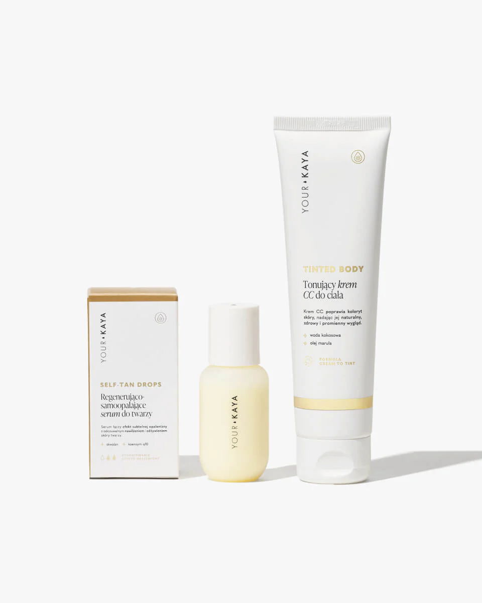 Zestaw FACE&BODY SELF-TAN: serum do twarzy i pianka/balsam/krem CC - Image 3