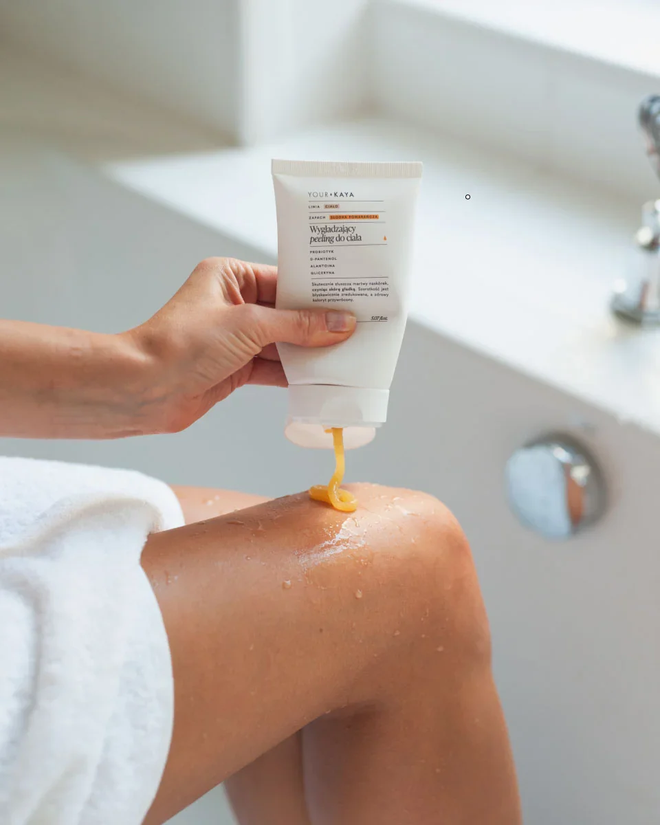 Zestaw: żel do mycia ciała, peeling i balsam o zapachu słodkiej pomarańczy - Image 6